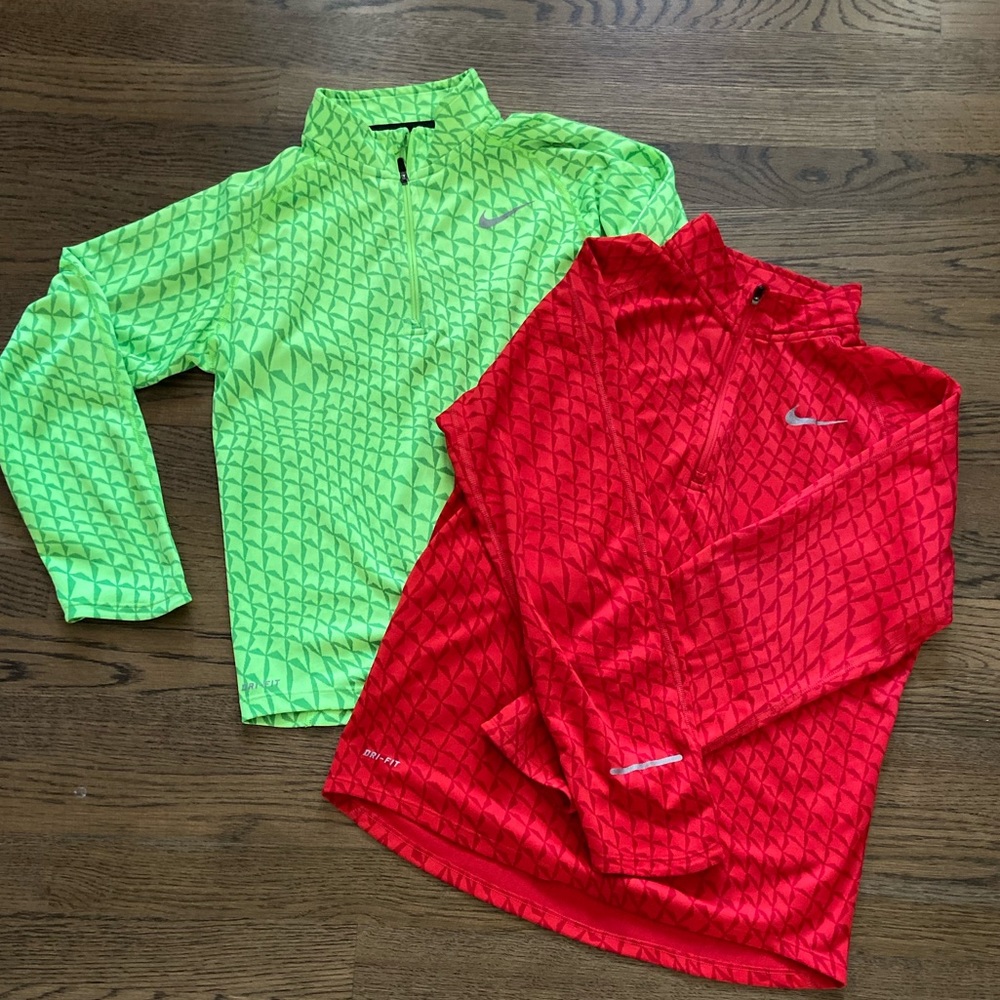 Youth Girls Long Sleeve Nike 1/4 Zip Pullover